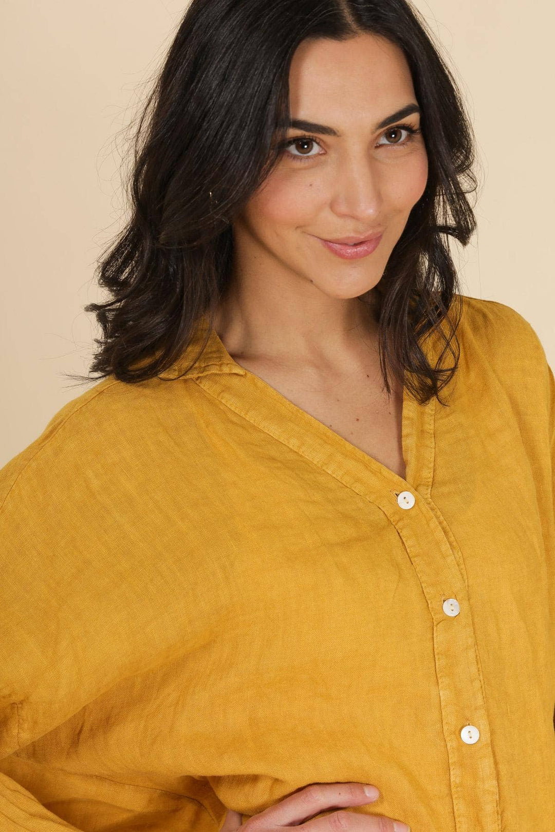Standard Italian Linen Button Up