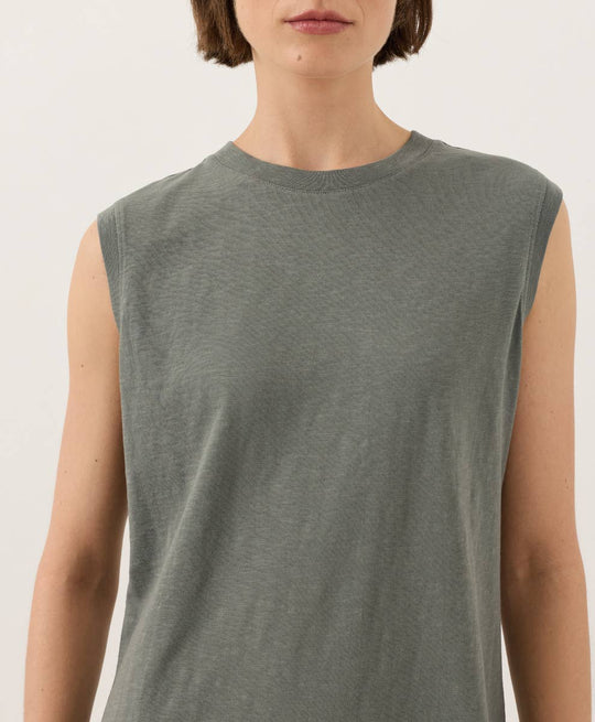 Soft-Slub Essential Easy Muscle Tee Dress