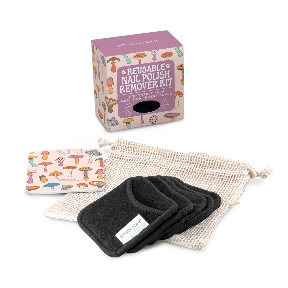 Mushroom Melody Reusable Nail Polish Remover Kit