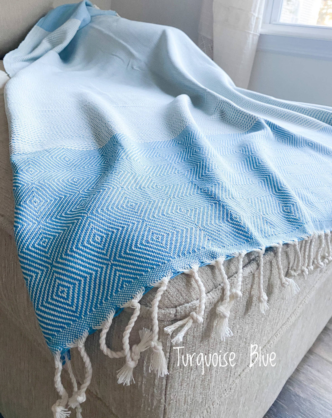 Large Diamond Pattern Turkish Towel