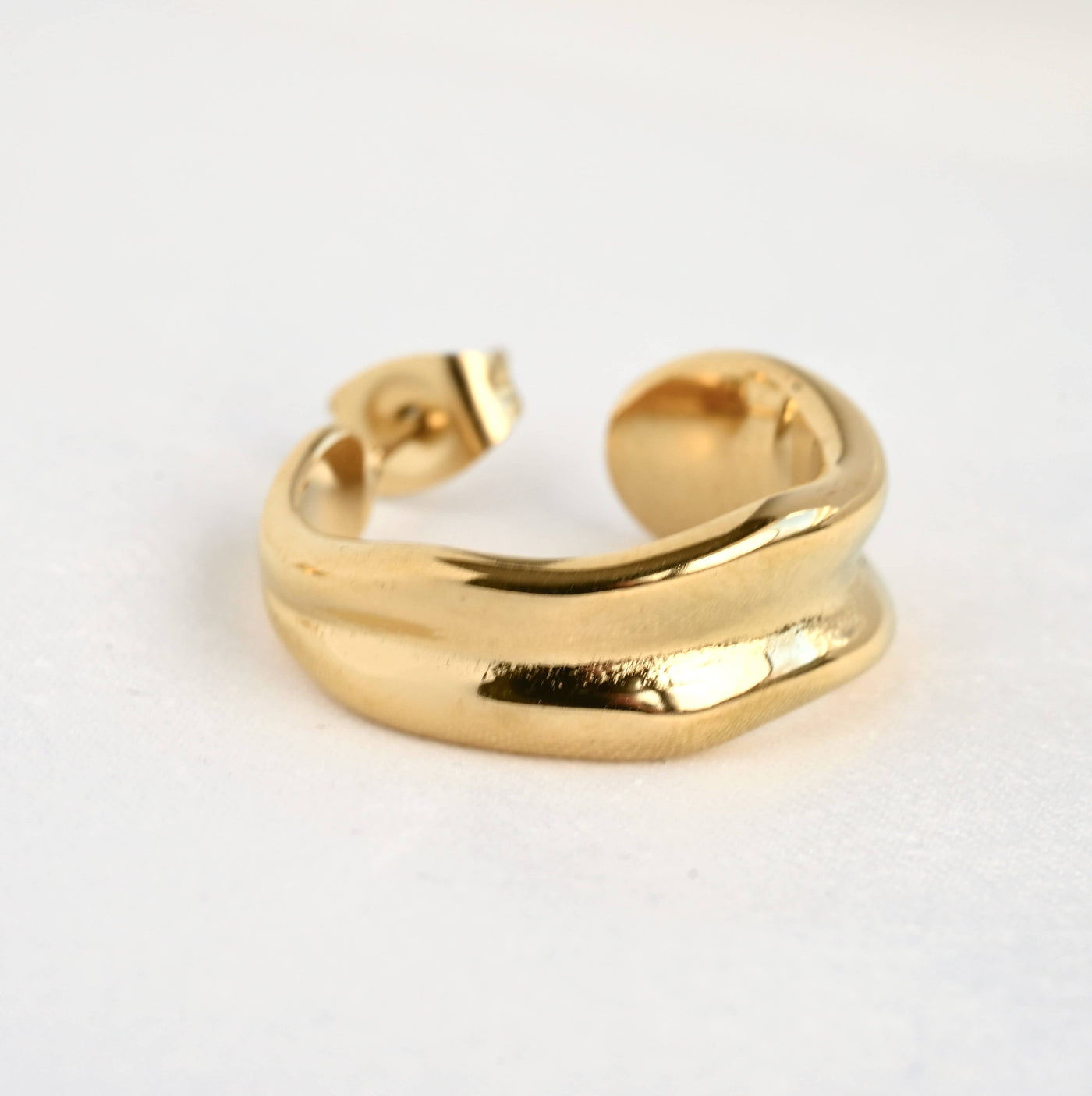 Vintage Wide Sculptural Hoops