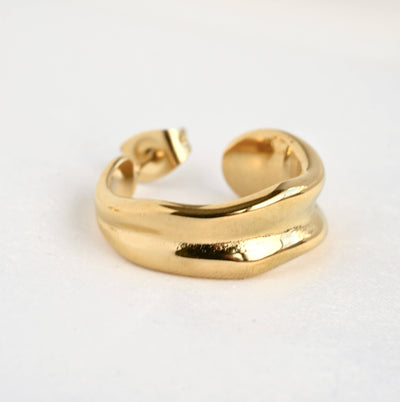 Vintage Wide Sculptural Hoops