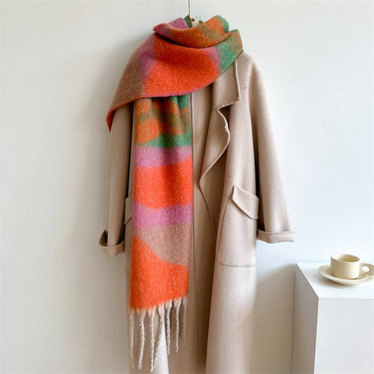 Colorblock Winter Scarf