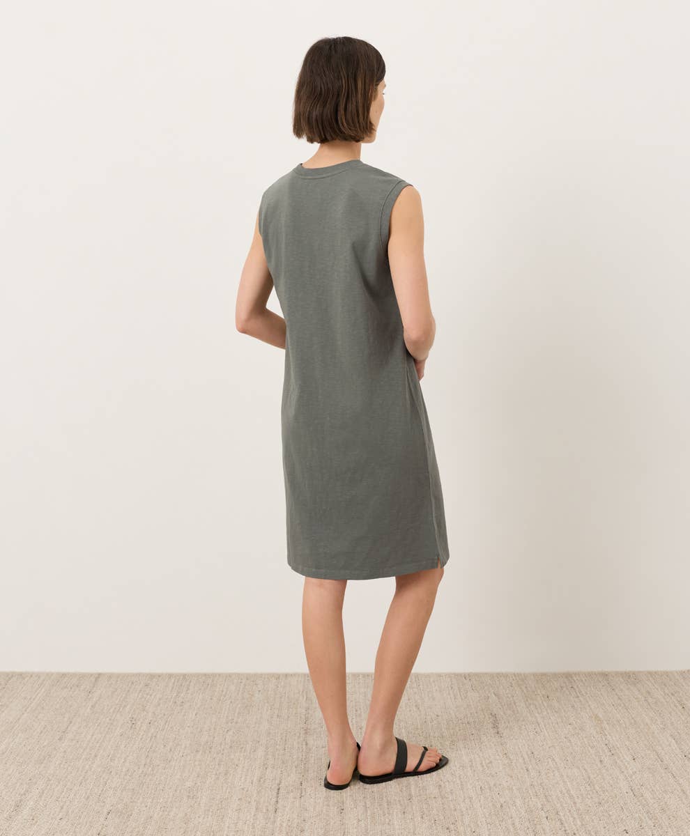 Soft-Slub Essential Easy Muscle Tee Dress