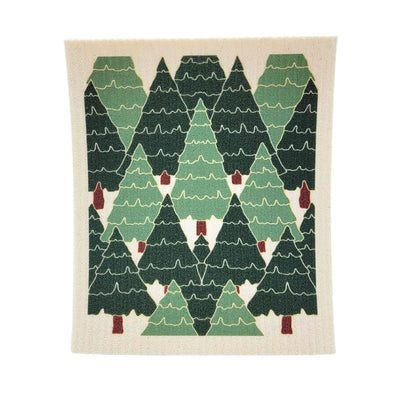 Fresh Cut Christmas Tree Swedish Dishcloth