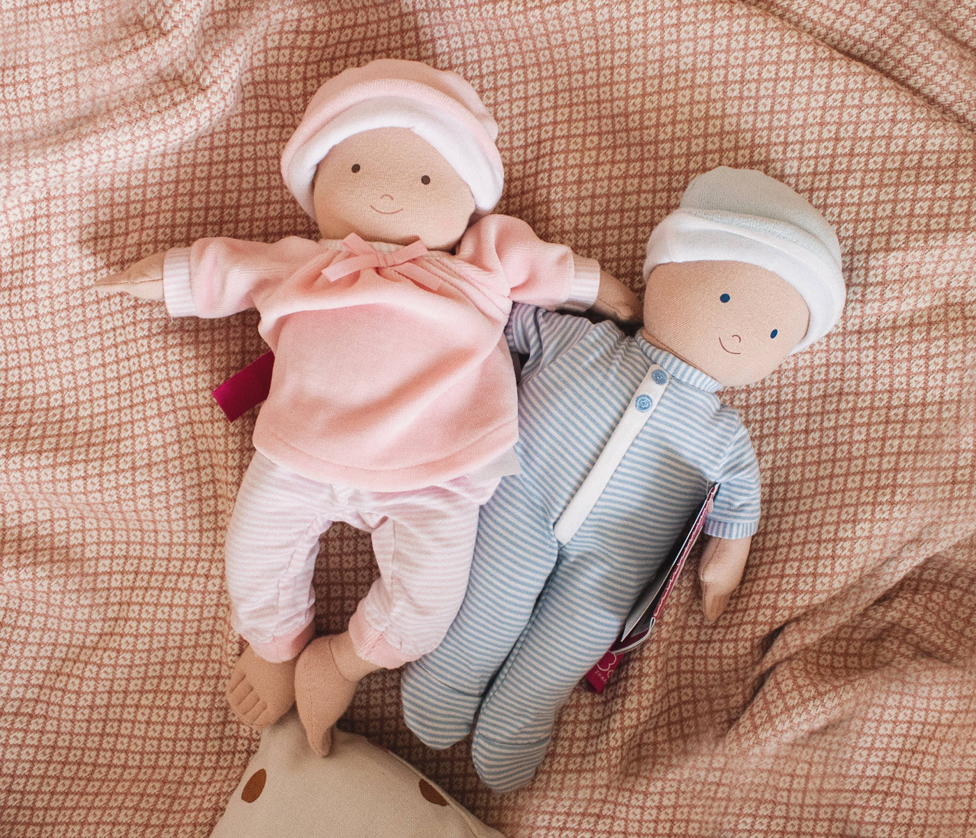 Cherub Baby Girl with Pink Dress