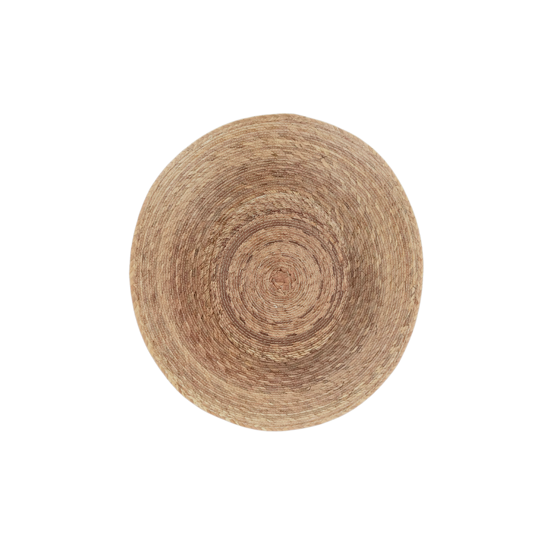 Palm Leaf Wide Brim Toasted Lacquer Hat