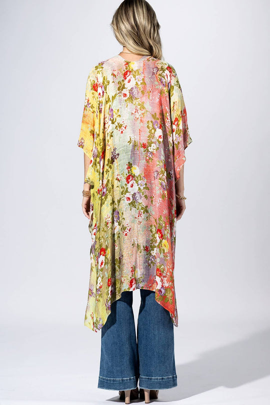 Flower Multi Garden Kimono