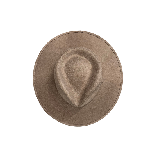 Vegan Suede Tear Drop Hat