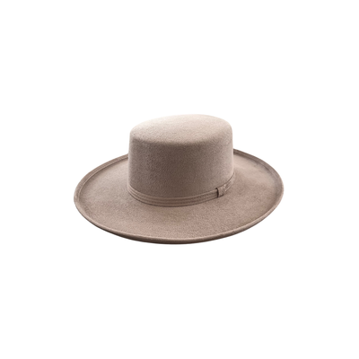 Vegan Pencil Curl Stiff Brim Boater Hat