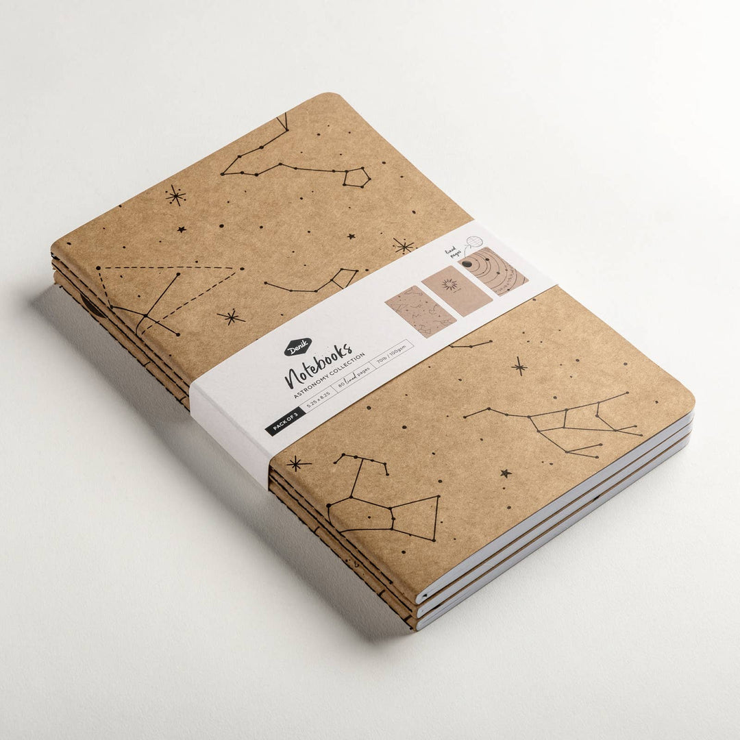 Science & Astronomy Skinny Notebook Set of 3