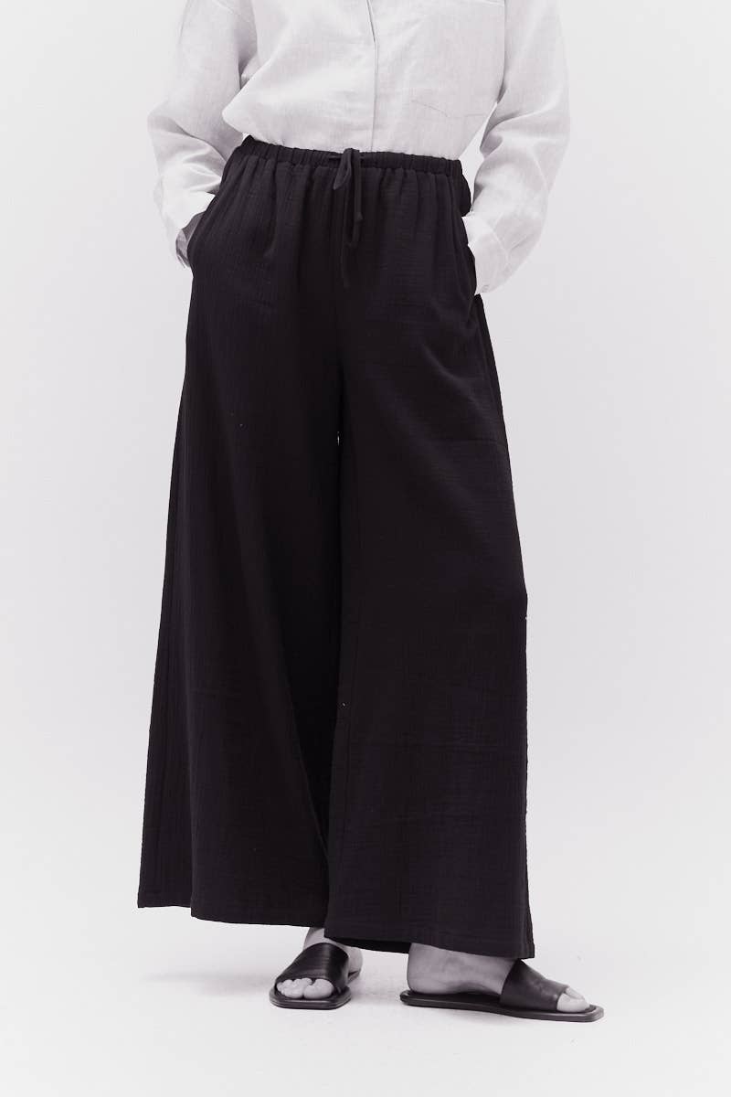 Long Line Gauze Pants