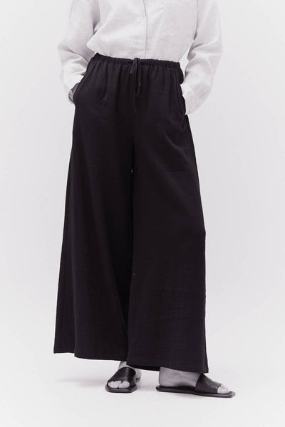 Long Line Gauze Pants