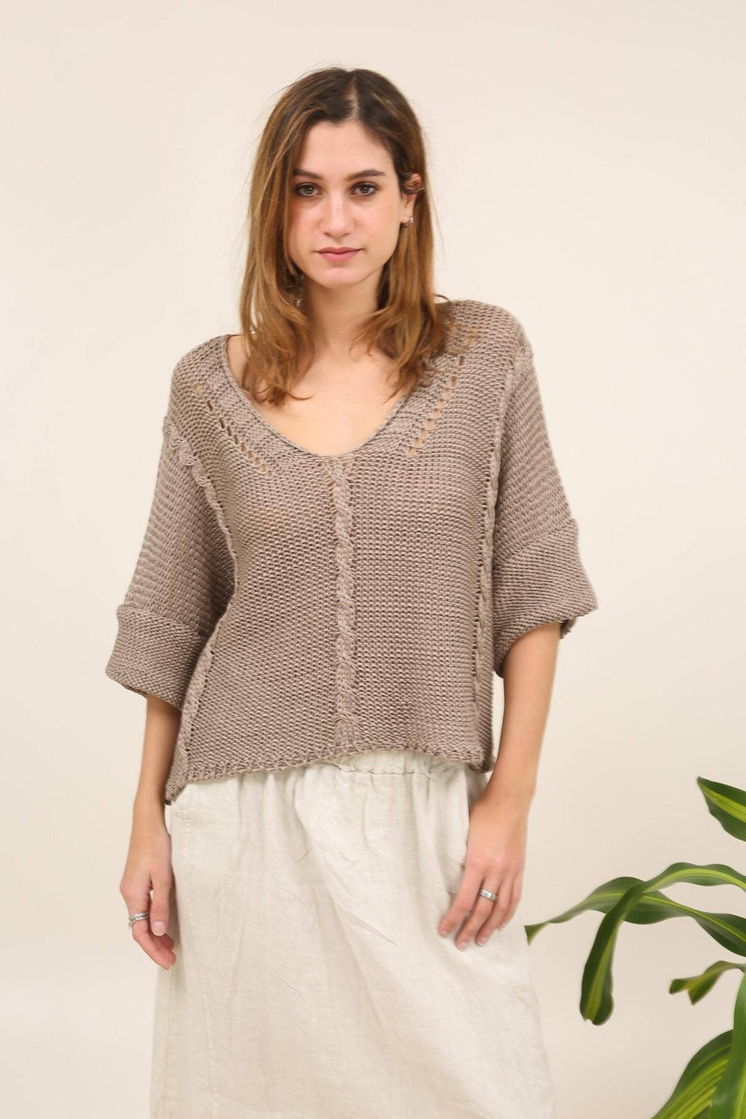 Cotton Knit Sweater
