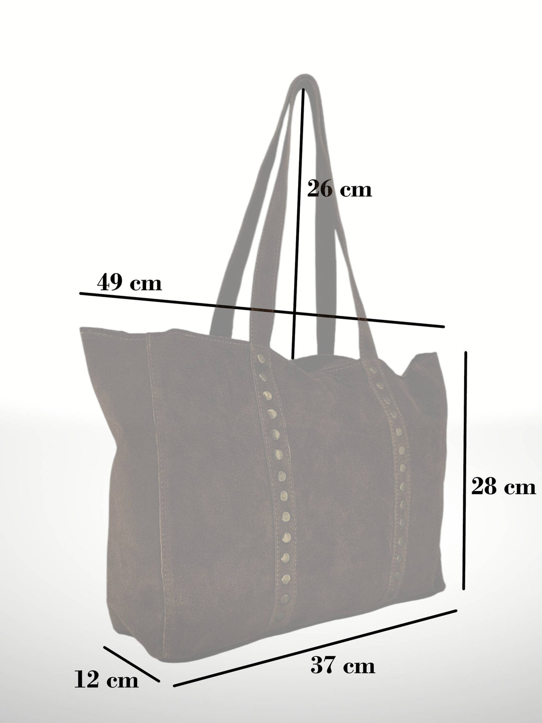 Celina Suede Leather Tote Bag