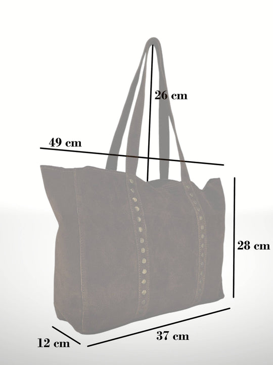 Celina Suede Leather Tote Bag
