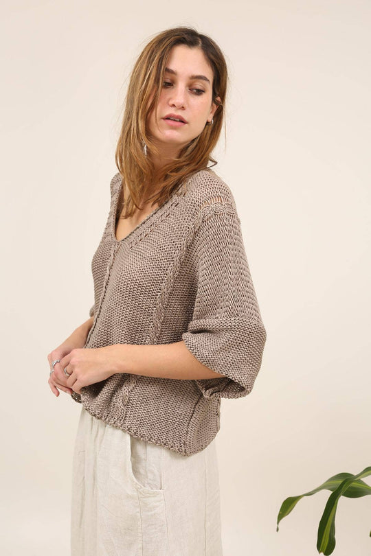 Cotton Knit Sweater