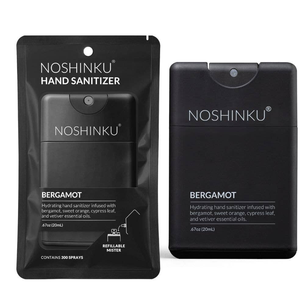 Refillable Bergamot Ultra-Moisturizing Pocket Hand Sanitizer