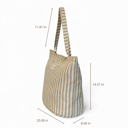 Large Zippered Tote Bag