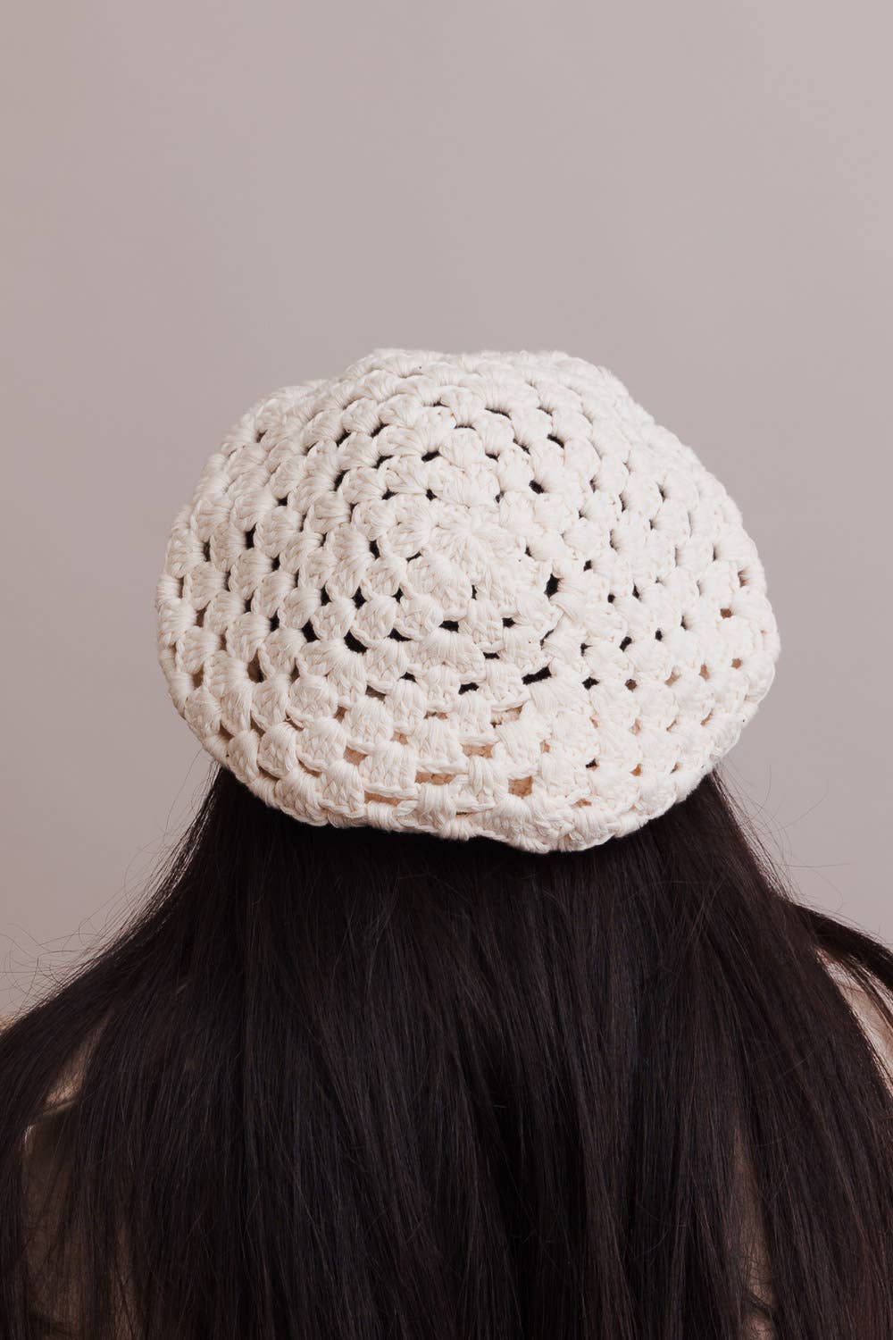 Leto Accessories Crochet Knitted Beanie: Ivory - Simple Good