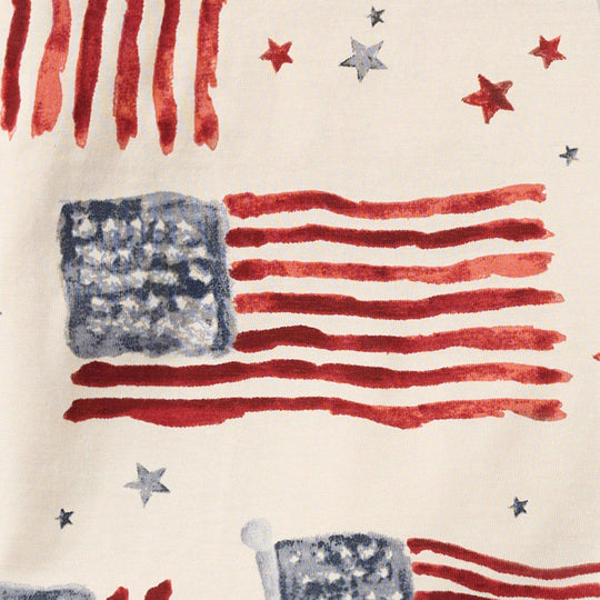 American Flag Boy Tee & Shorts Set
