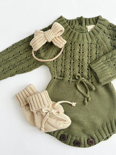 Knit Hair Bows