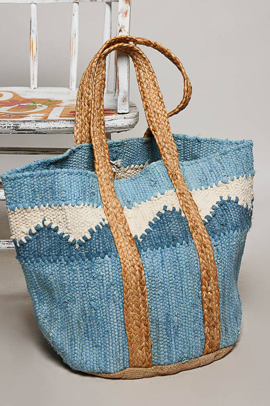 Multi Wave Handwoven Tote Bags