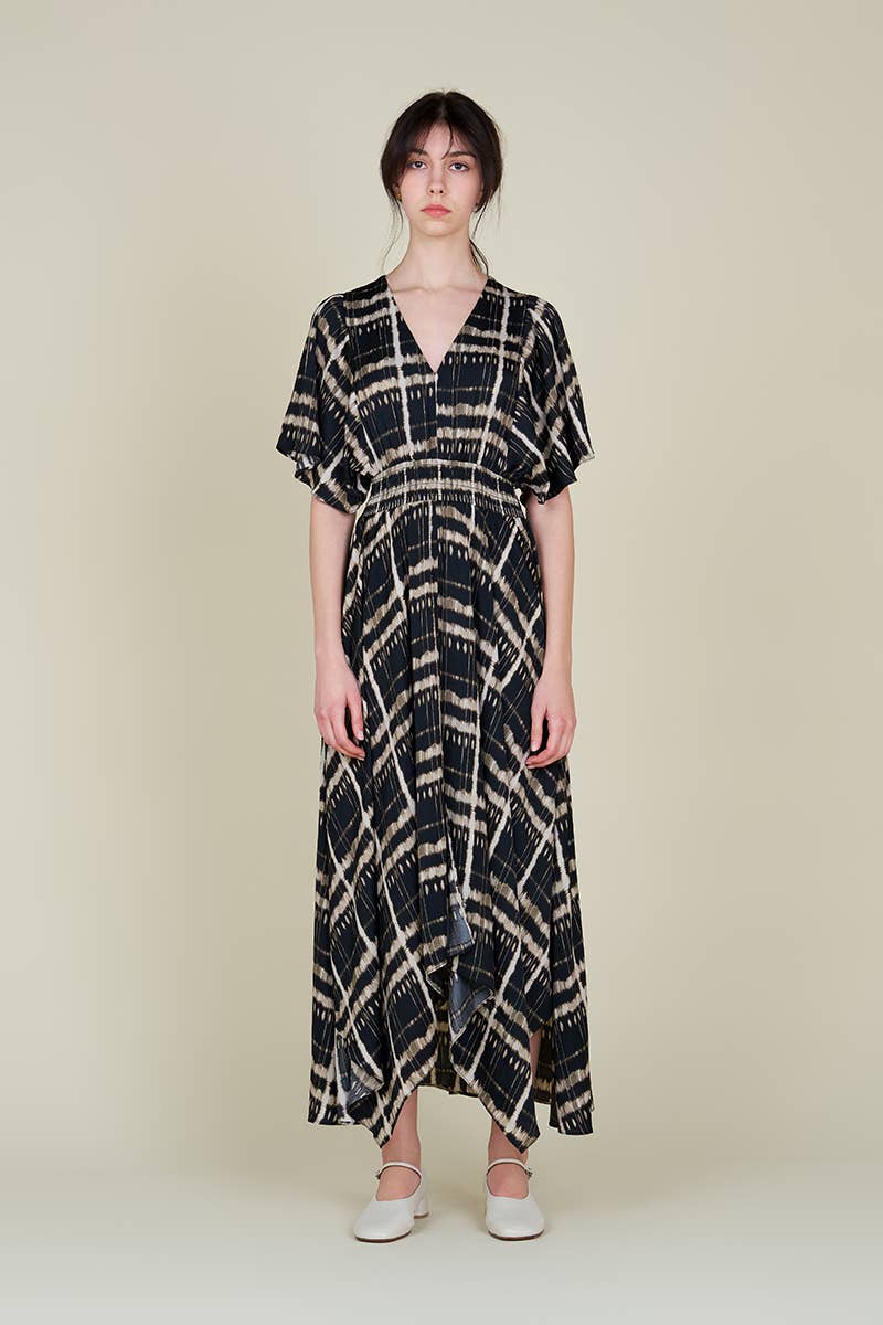 Printed Unbalanced Dress