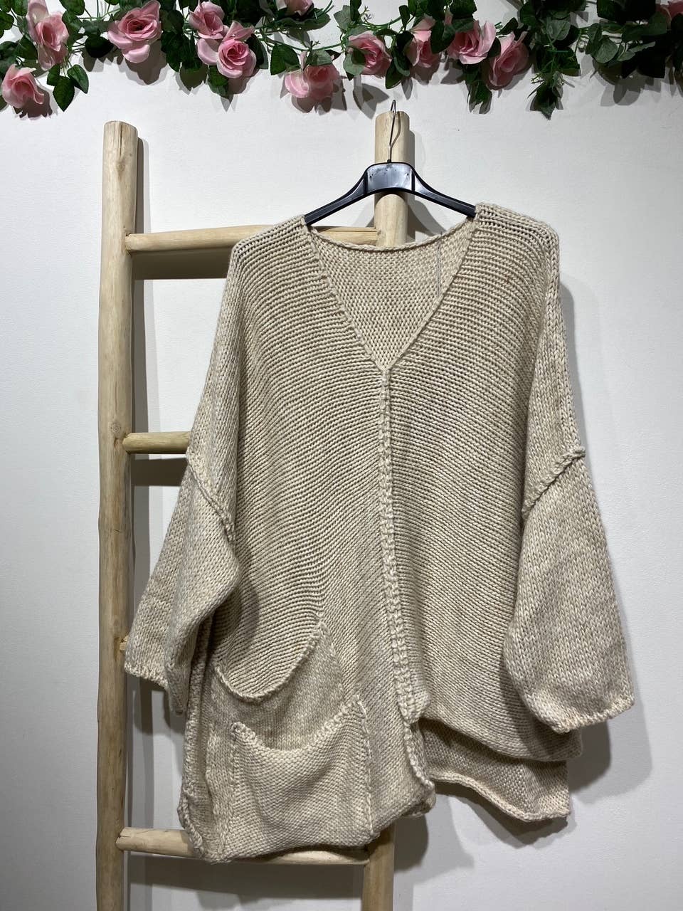 Alpaca Blend Asymmetrical Sweater