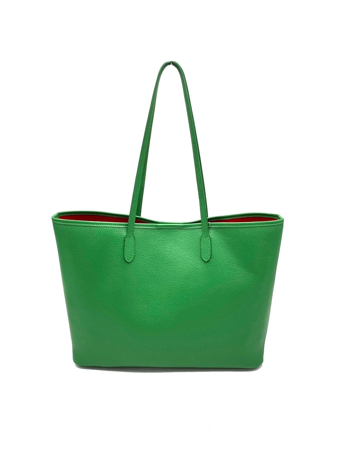 Suie Valentini srl Genuine leather shopping bag, art.112418 - Simple Good