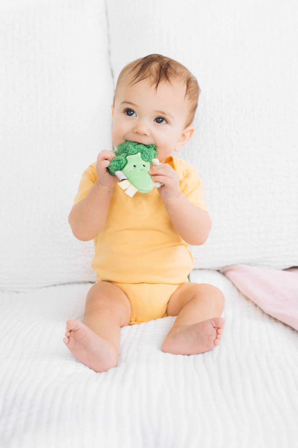 Broccoli Crinkle Baby Teether