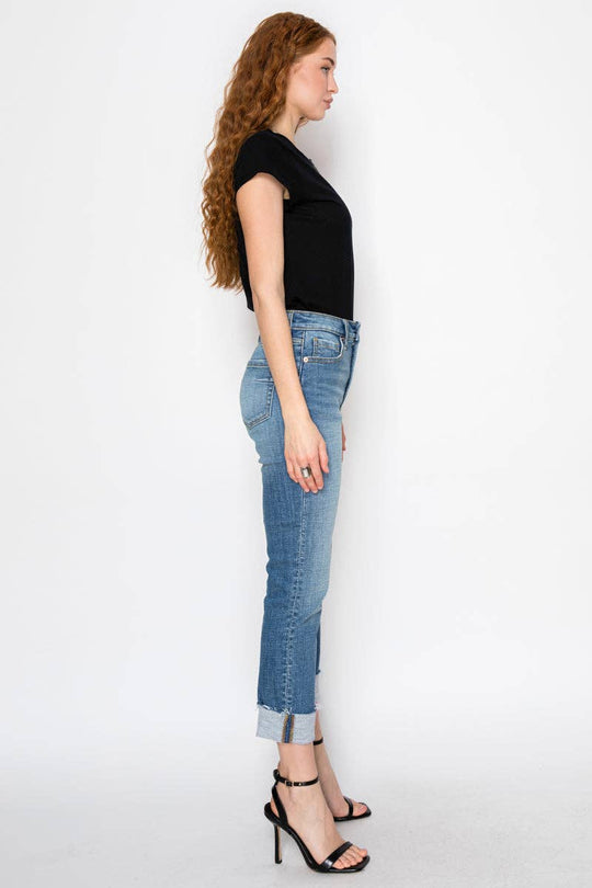 High Rise Straight Leg Jeans