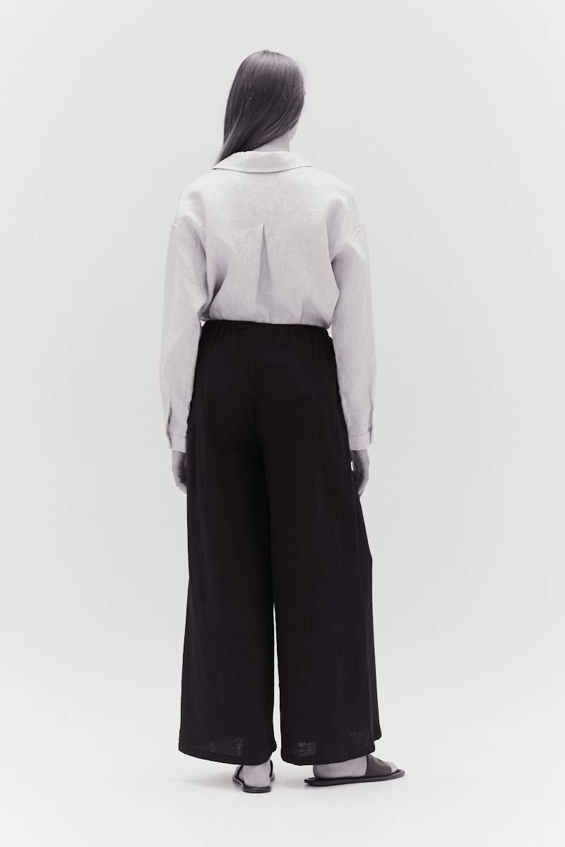 Long Line Gauze Pants