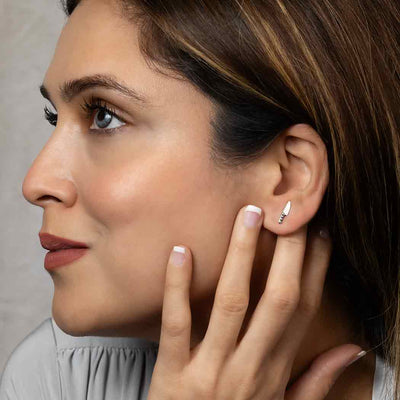 Sterling Silver Kitchen Knife Post Earrings