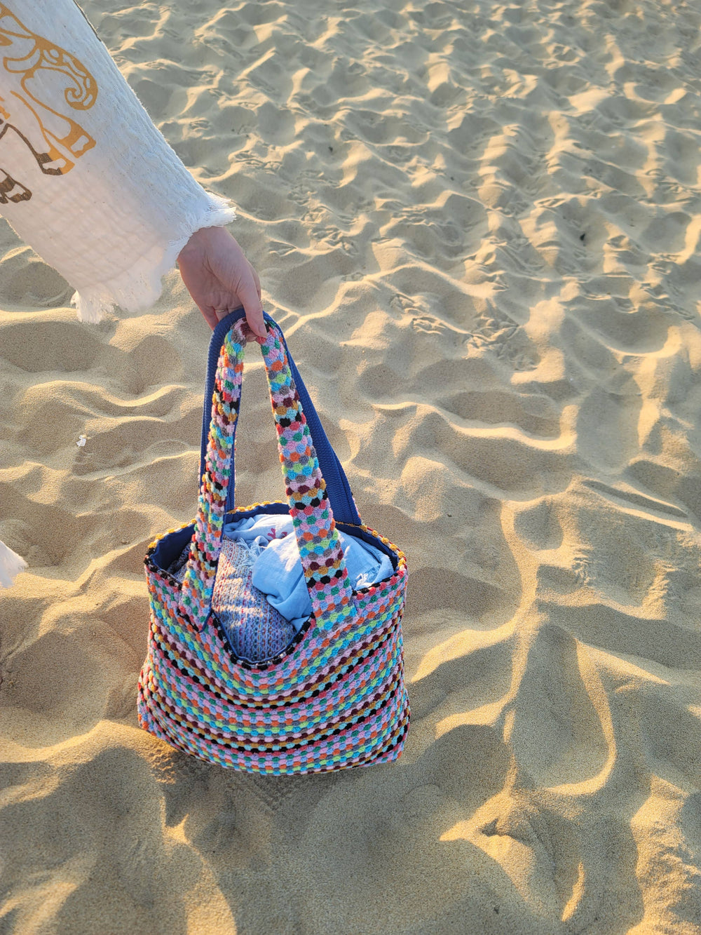 Pom Pom Beach Tote Bag