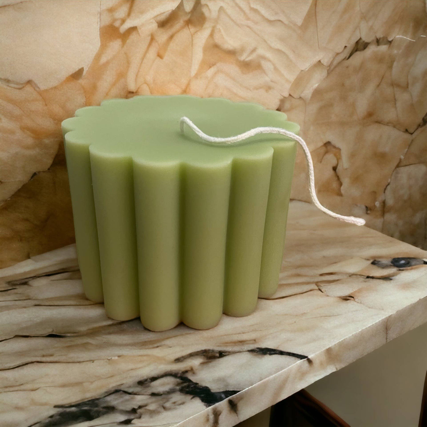 Fluted Pillar Candle