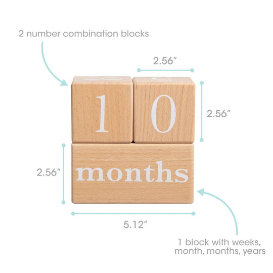 Natural Wooden Milestone Blocks