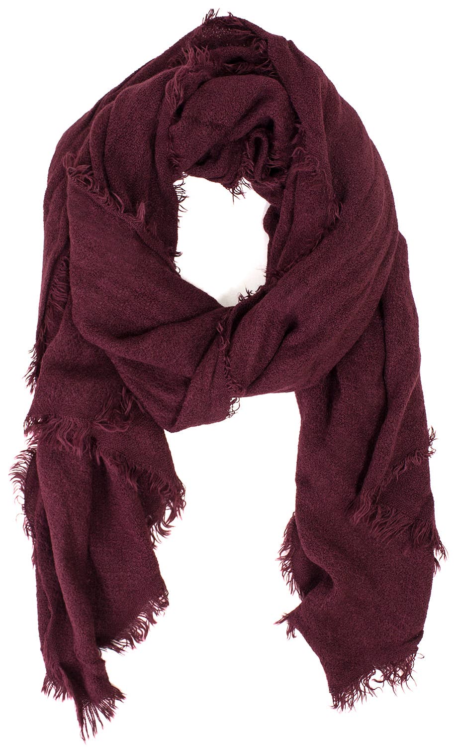 Solid Cashmere Blend Woven Blanket Scarf