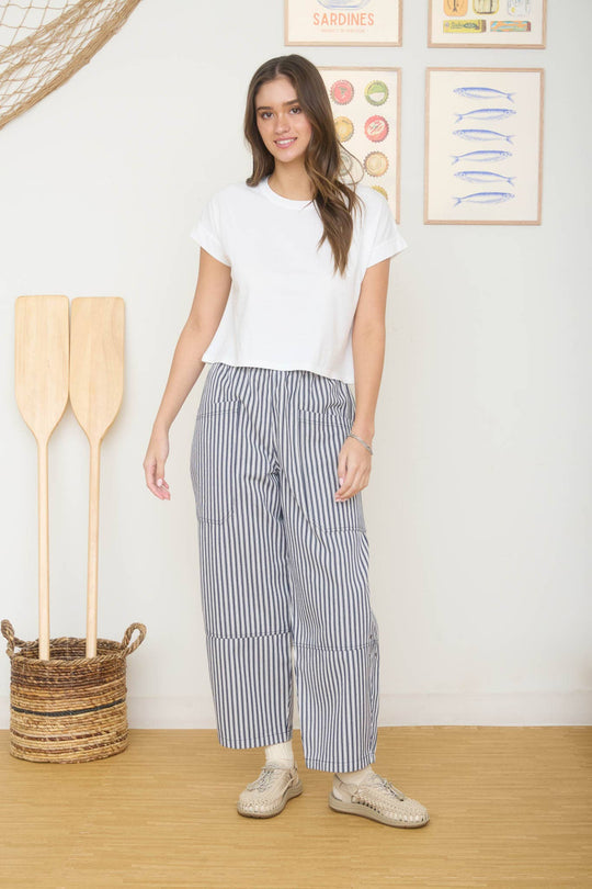 Washed Short Sleeve Boxy Top