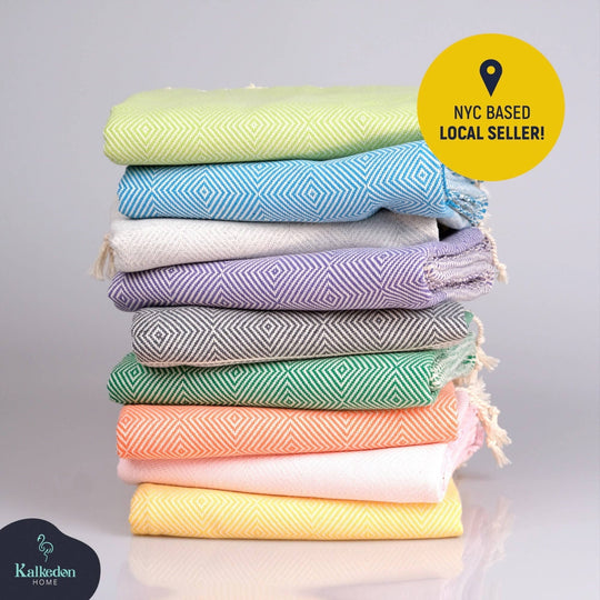 Large Diamond Pattern Turkish Towel