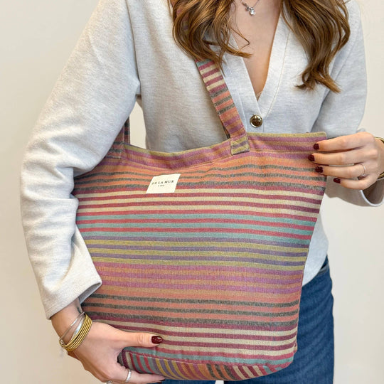 Large Zippered Tote Bag