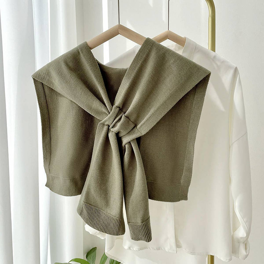 Solid Color Knotted Shawl