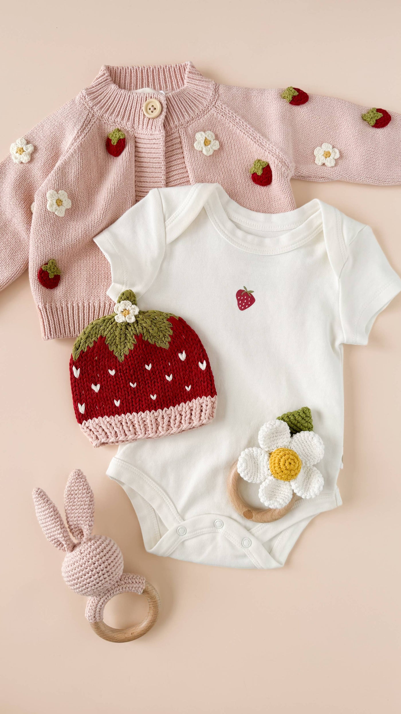 Strawberry Organic Baby Onesie