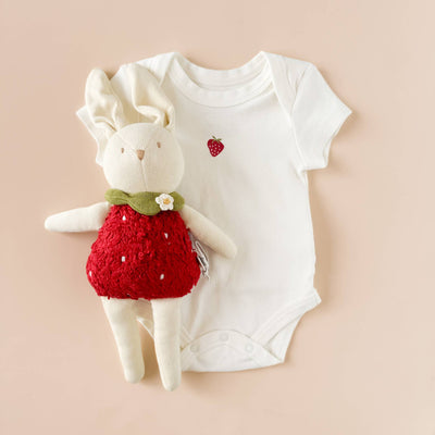 Strawberry Organic Baby Onesie