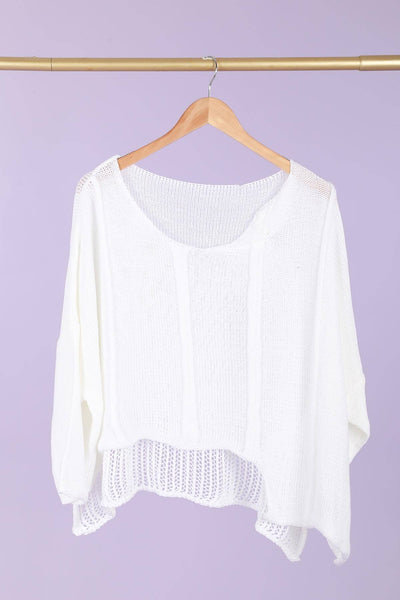 Asymmetrical Cotton Summer Sweater