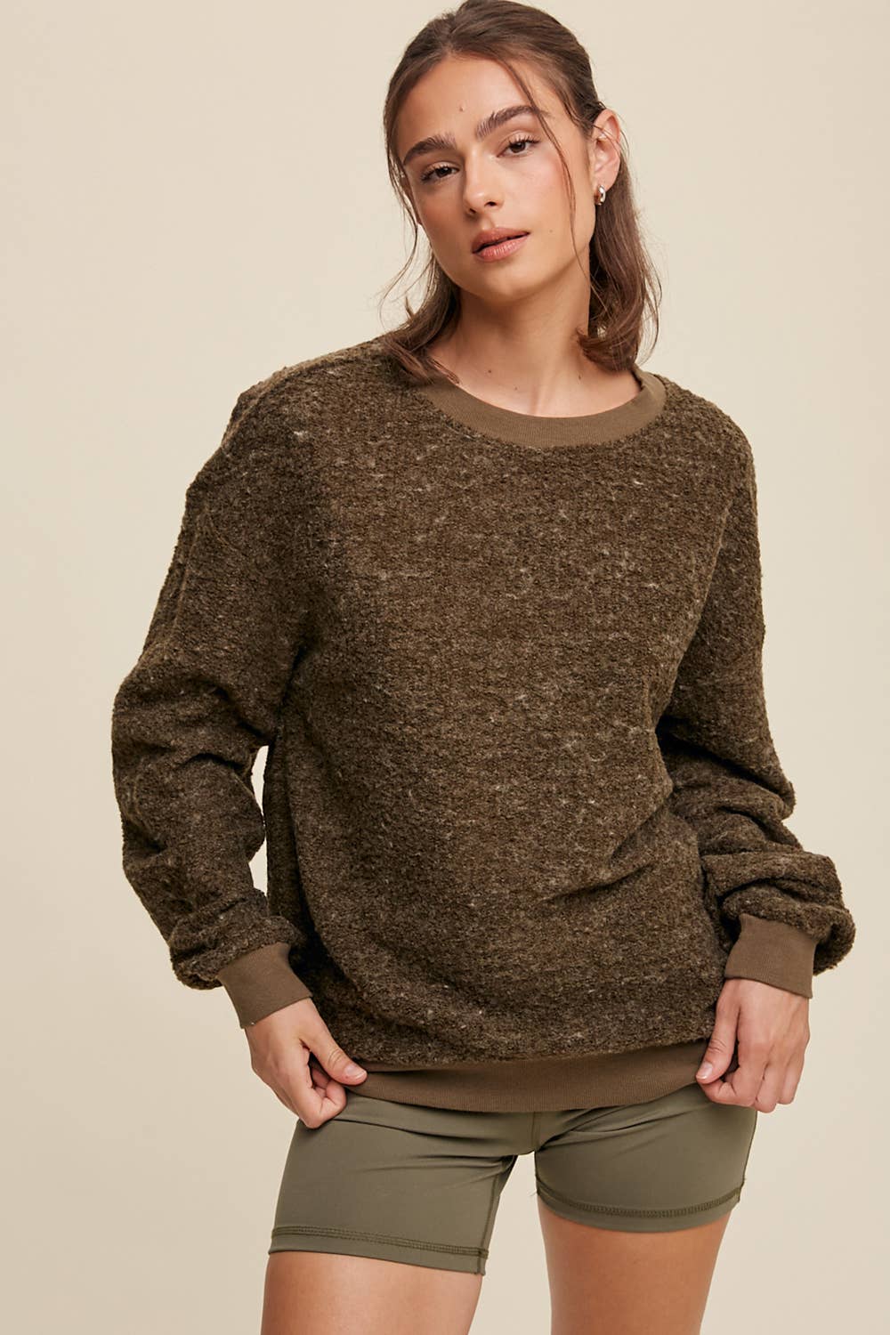 Boucle Pullover Sweater