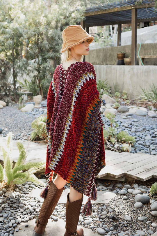 Crochet Patterned Ruana