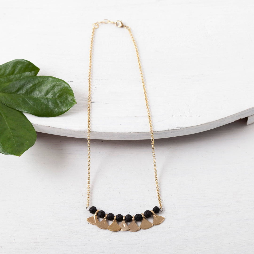 Stone Petal Necklace