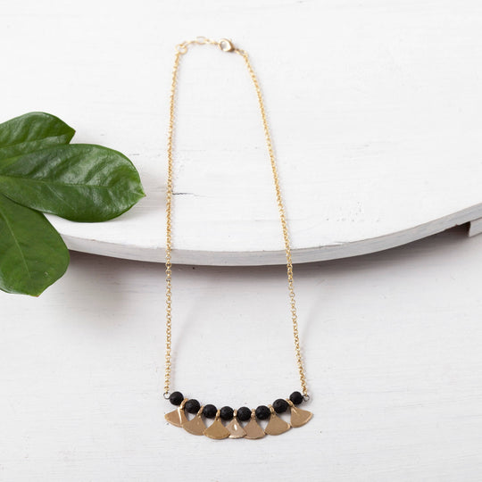 Stone Petal Necklace