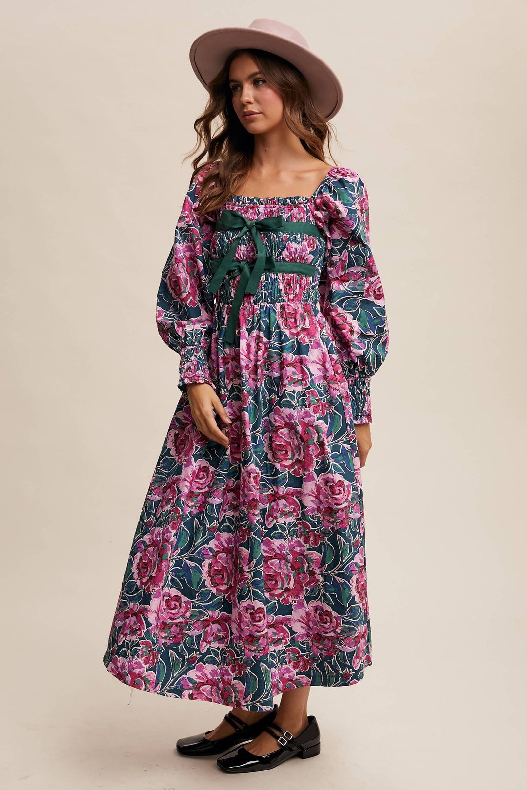 Floral Smocked Maxi Dress